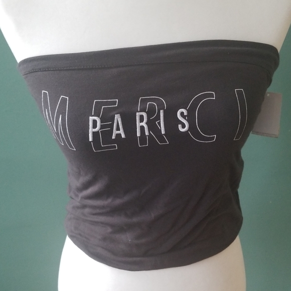 Mighty Fine Tops - Charcoal Tube Top
